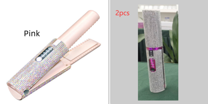 2-In-1 Electric USB Hair Straightening Brush Straightener Brush Multifunctional Comb Straightening Styler Hair Curler 2-In-1 Electric USB Hair Straightening Brush Straightener Brush Multifunctional Comb Straightening Styler Hair Curler