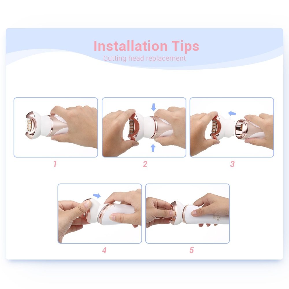 4-in-1 Ms. Rechargeable Electric Shaver Epilator Shaving Machine Multi-function Epilator Lady Hair Removal Massager Set 4-in-1 Ms. Rechargeable Electric Shaver Epilator Shaving Machine Multi-function Epilator Lady Hair Removal Massager Set