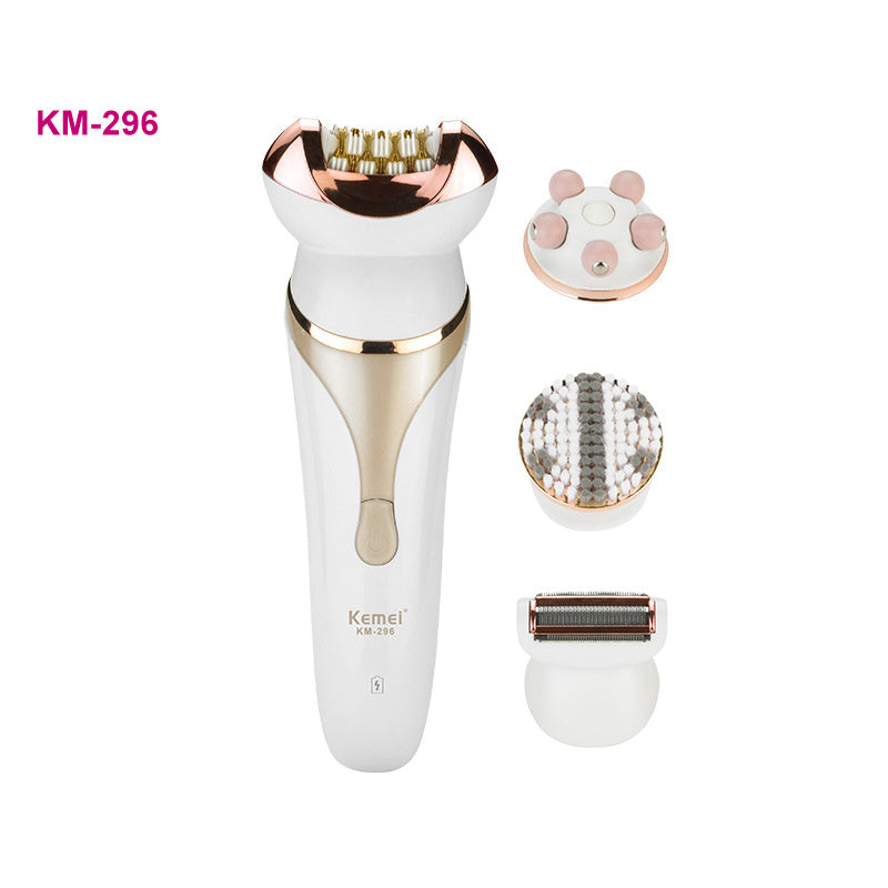 4-in-1 Ms. Rechargeable Electric Shaver Epilator Shaving Machine Multi-function Epilator Lady Hair Removal Massager Set 4-in-1 Ms. Rechargeable Electric Shaver Epilator Shaving Machine Multi-function Epilator Lady Hair Removal Massager Set