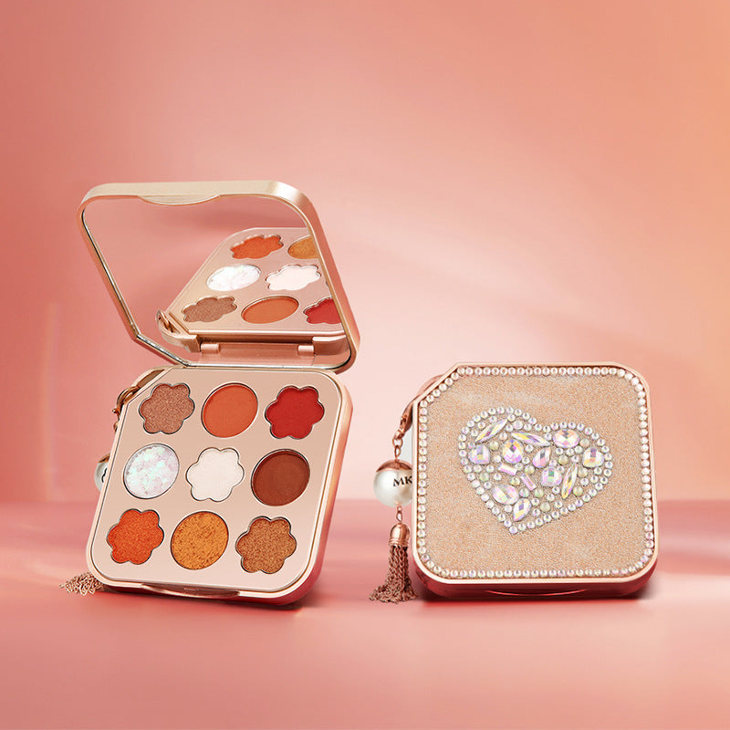 Nine Colors Matte Pearlescent Waterproof Long Lasting Star Bright Diamond Eyeshadow Palette Nine Colors Matte Pearlescent Waterproof Long Lasting Star Bright Diamond Eyeshadow Palette