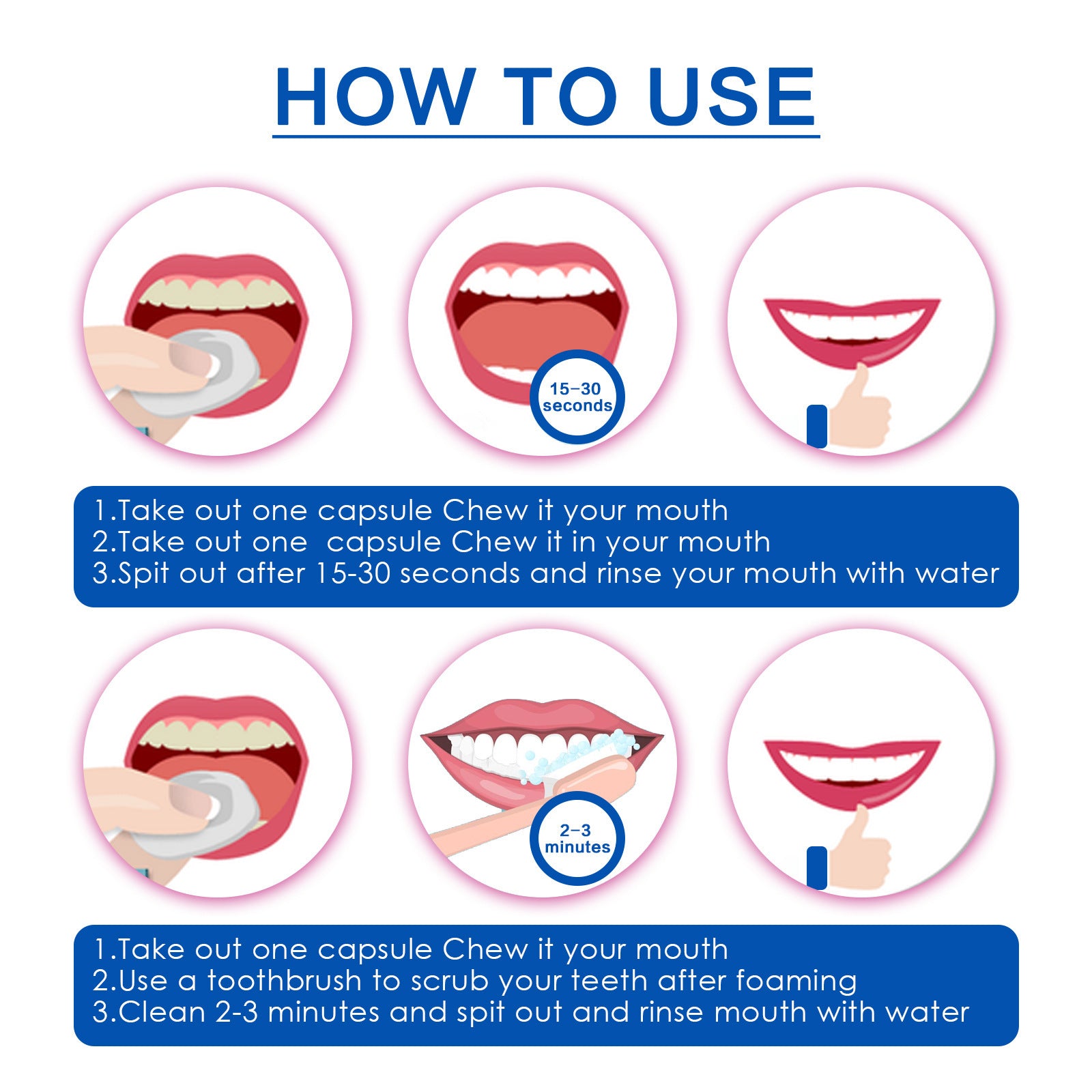 Bad Breath Tooth Stain Cleaning Teeth Oral Care Concentrated Mouthwash Pieces Bad Breath Tooth Stain Cleaning Teeth Oral Care Concentrated Mouthwash Pieces
