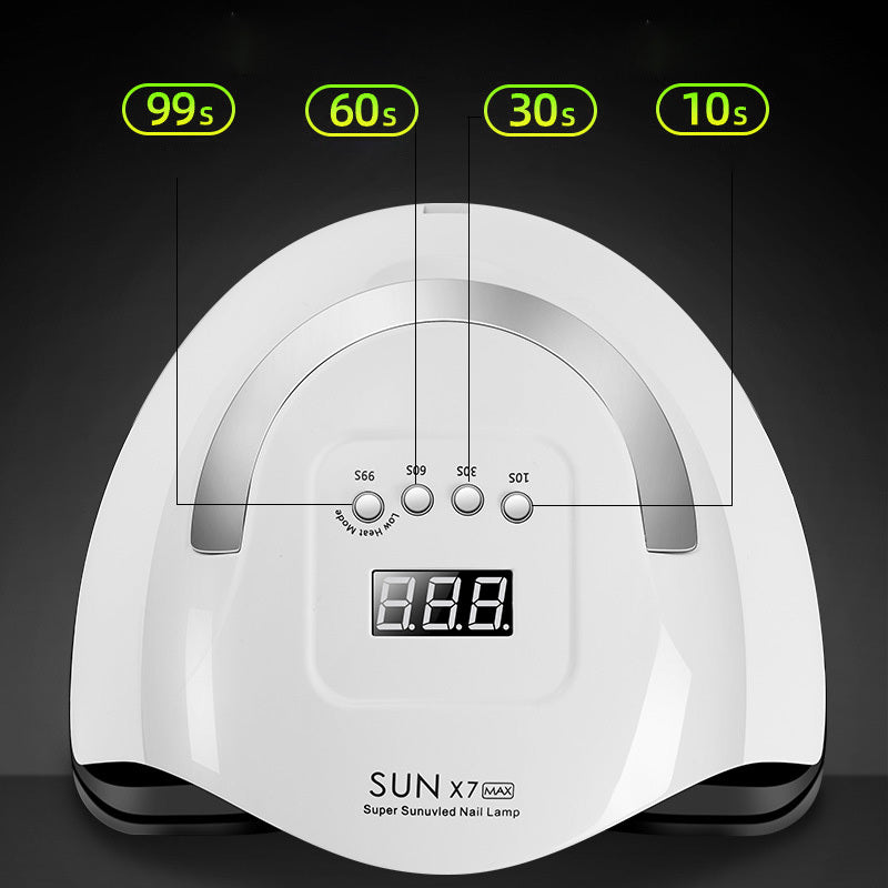 Sun X7Max Nail Phototherapy Machine 180W High-Power Portable Nail Baking Lamp Dual Light Source Nail Dryer Sun X7Max Nail Phototherapy Machine 180W High-Power Portable Nail Baking Lamp Dual Light Source Nail Dryer