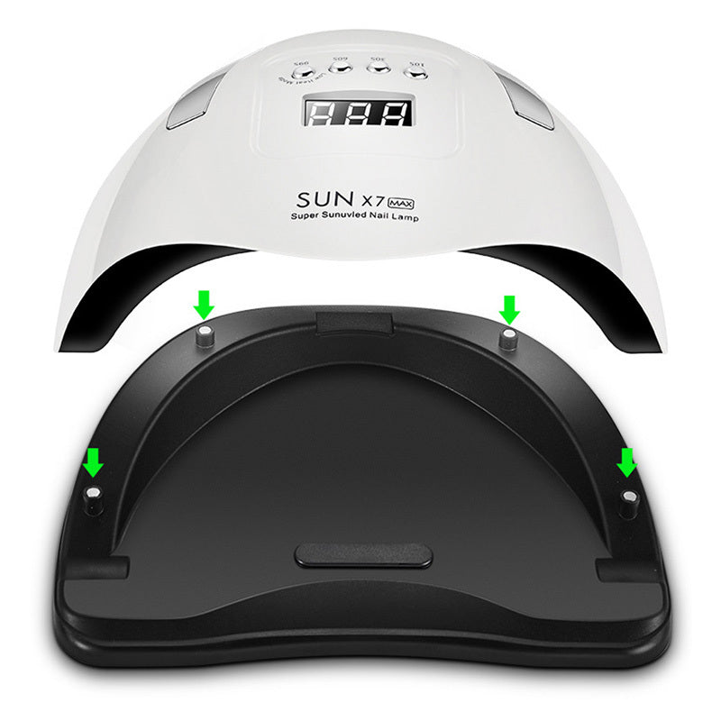 Sun X7Max Nail Phototherapy Machine 180W High-Power Portable Nail Baking Lamp Dual Light Source Nail Dryer Sun X7Max Nail Phototherapy Machine 180W High-Power Portable Nail Baking Lamp Dual Light Source Nail Dryer