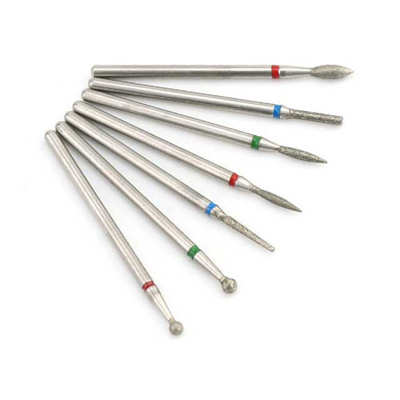 Nail Art Silver Grinding Head Tungsten Steel 7 Sets Diamond Grinding Head Nail Carving Polishing Head Nail Tools Nail Art Silver Grinding Head Tungsten Steel 7 Sets Diamond Grinding Head Nail Carving Polishing Head Nail Tools