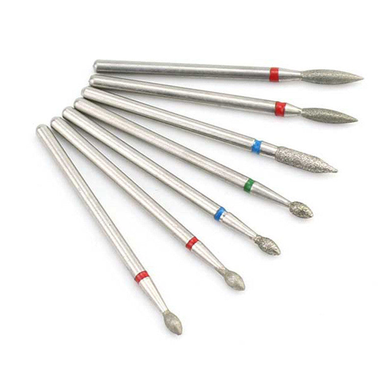 Nail Art Silver Grinding Head Tungsten Steel 7 Sets Diamond Grinding Head Nail Carving Polishing Head Nail Tools Nail Art Silver Grinding Head Tungsten Steel 7 Sets Diamond Grinding Head Nail Carving Polishing Head Nail Tools