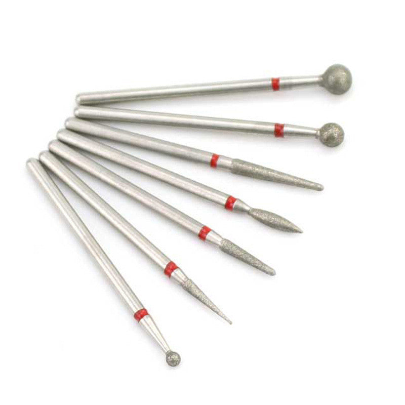 Nail Art Silver Grinding Head Tungsten Steel 7 Sets Diamond Grinding Head Nail Carving Polishing Head Nail Tools Nail Art Silver Grinding Head Tungsten Steel 7 Sets Diamond Grinding Head Nail Carving Polishing Head Nail Tools