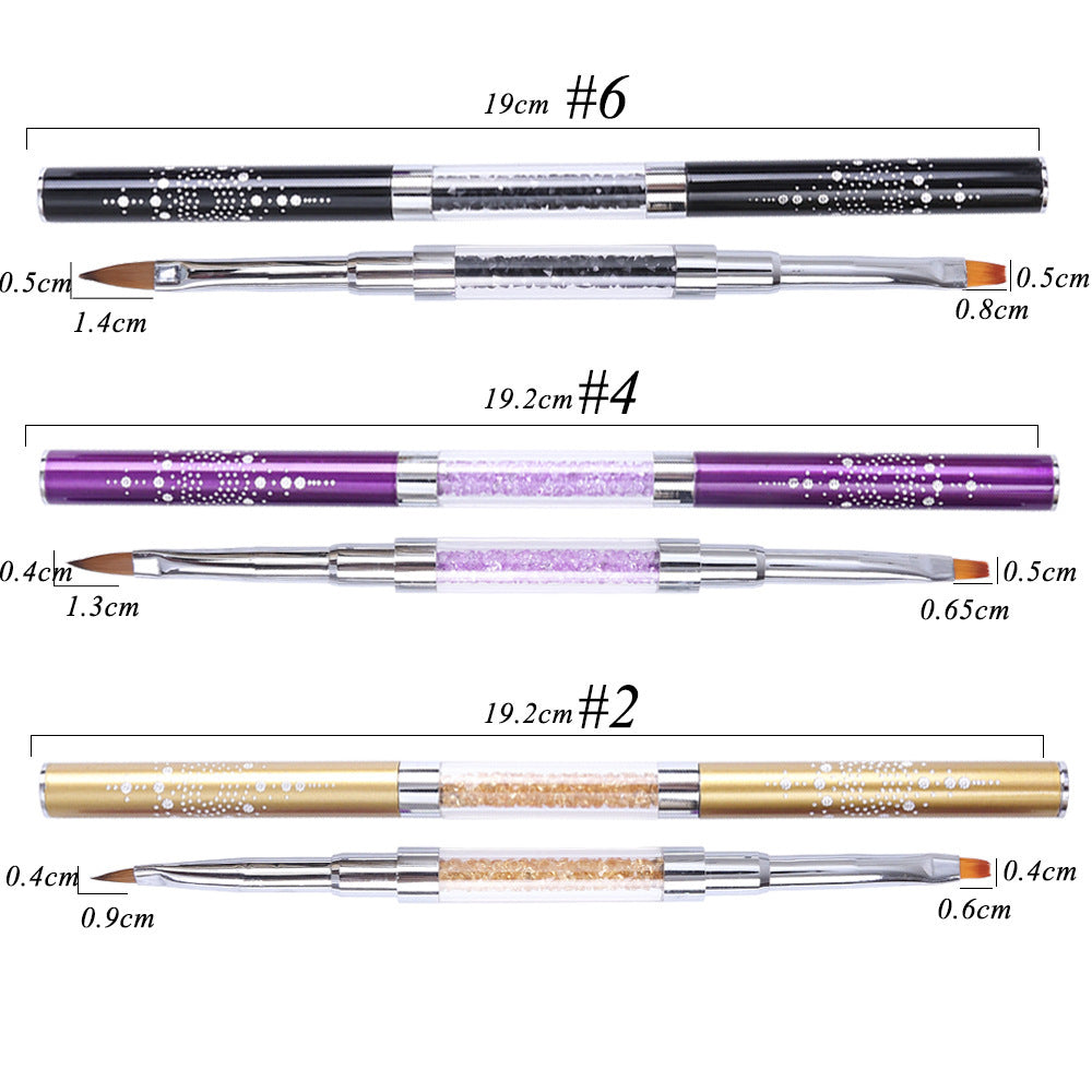 Nail Tools Alex Color Stick Drawing Flower Pen Dual Pen Diamond Inlaid Nail Pattern Nail Tools Alex Color Stick Drawing Flower Pen Dual Pen Diamond Inlaid Nail Pattern