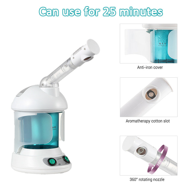 Portable Vapour Ozone Vaporizador Facial Steamer Face Care Skin Relax Moisturizer Beauty Aroma Herbal Steaming Face Spa Device Portable Vapour Ozone Vaporizador Facial Steamer Face Care Skin Relax Moisturizer Beauty Aroma Herbal Steaming Face Spa Device