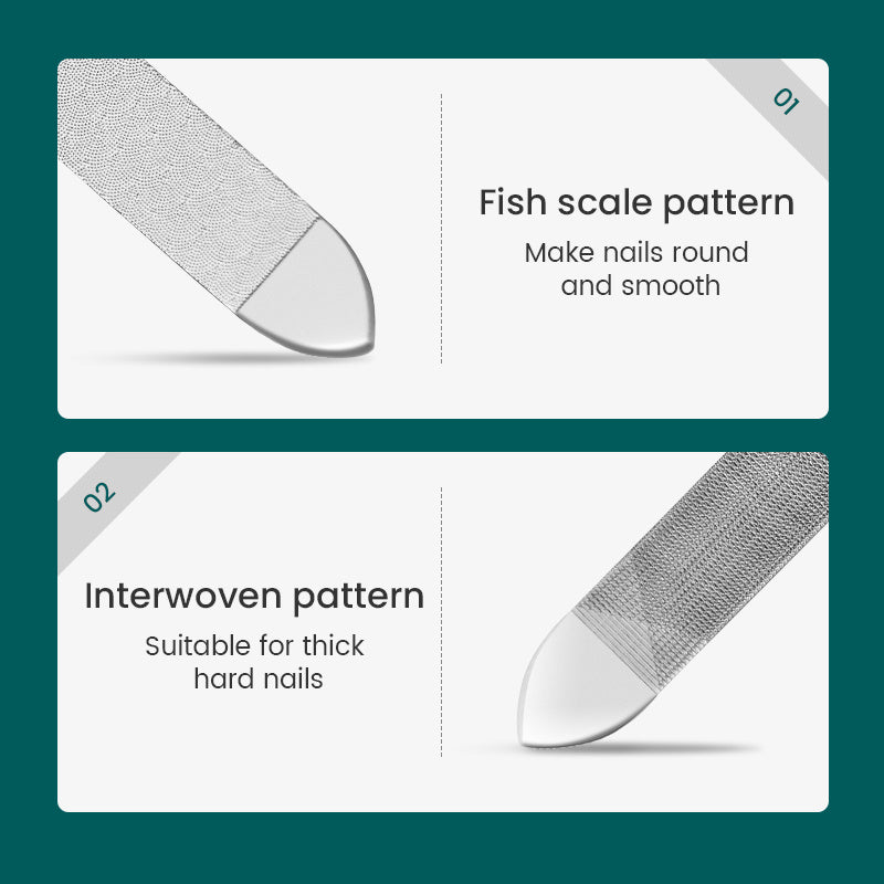 Double Sided Nail Files Stainless Steel Manicure Pedicure Grooming For Professional Finger Toe Nail Care Tools Double Sided Nail Files Stainless Steel Manicure Pedicure Grooming For Professional Finger Toe Nail Care Tools