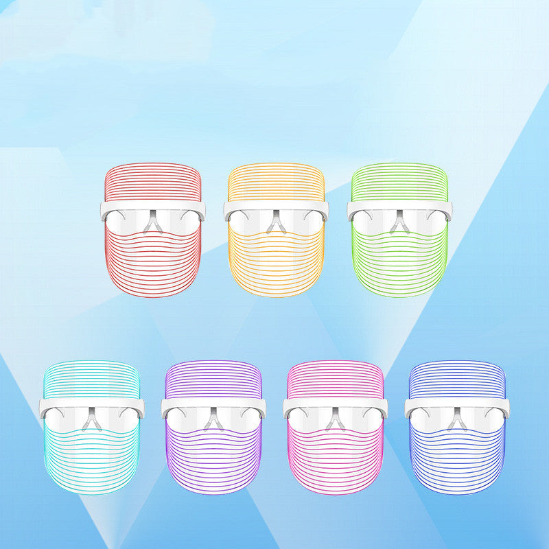 7 Color LED Mask Red Light Therapy Skin Rejuvenation Massager Beauty Home Skin Face Whitening Anti Aging SPA Device 7 Color LED Mask Red Light Therapy Skin Rejuvenation Massager Beauty Home Skin Face Whitening Anti Aging SPA Device