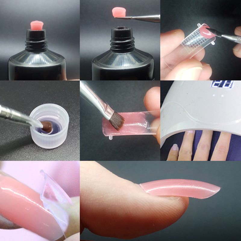 Poly Extension Nail Gel Set 15ml 12 Colors White Clear Crystal UV Builder Gel Poly Extension Nail Gel Set 15ml 12 Colors White Clear Crystal UV Builder Gel