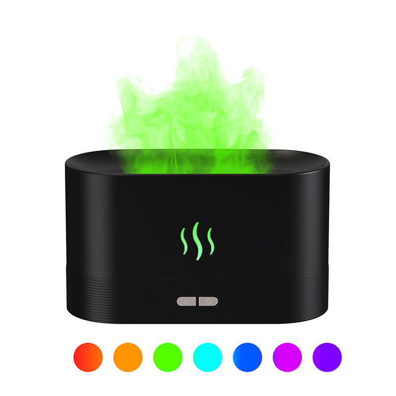 Aroma Diffuser With Flame Light Mist Humidifier Aromatherapy Diffuser With Waterless Auto-Off Protection For Spa Home Yoga Office Aroma Diffuser With Flame Light Mist Humidifier Aromatherapy Diffuser With Waterless Auto-Off Protection For Spa Home Yoga Office