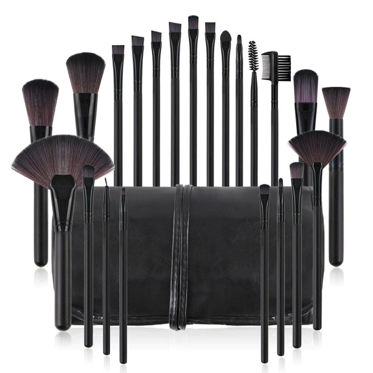 22 Piece Makeup Brush Set Professional Black Foundation Eyeshadow Brush With Storage Bag For Girls 22 Piece Makeup Brush Set Professional Black Foundation Eyeshadow Brush With Storage Bag For Girls