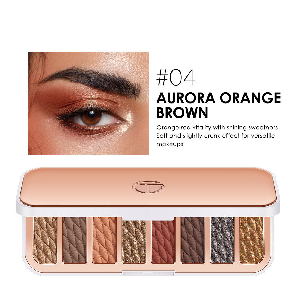 8-color Eyeshadow Palette High-gloss Trimming Blush Modification Mousse Texture Matte Earth Color 8-color Eyeshadow Palette High-gloss Trimming Blush Modification Mousse Texture Matte Earth Color