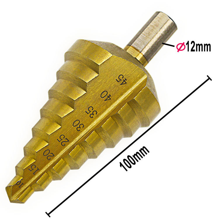 10-45mm Single Step Drill Large Size Steel Plate Tapper Woodworking Drilling Bit 10-45mm Single Step Drill Large Size Steel Plate Tapper Woodworking Drilling Bit