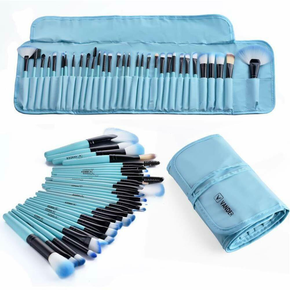 32Pcs Makeup Brushes Pouch Set Blending Powder Puff Professional Cosmetics Tools 32Pcs Makeup Brushes Pouch Set Blending Powder Puff Professional Cosmetics Tools