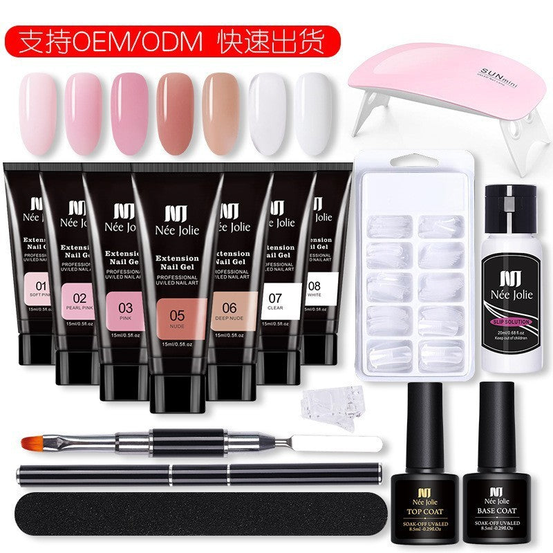 Popular 15ml Crystal Extended Glue Free Paper Cups Quick-drying Long-lasting Extended Glue Set Manicure Extended Glue Popular 15ml Crystal Extended Glue Free Paper Cups Quick-drying Long-lasting Extended Glue Set Manicure Extended Glue