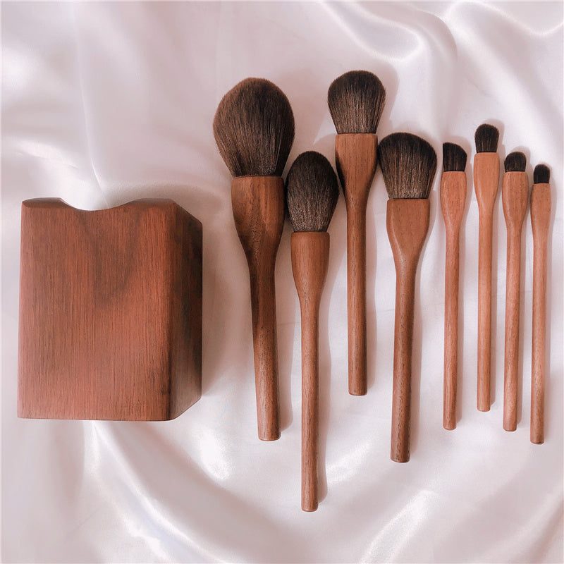 Wood Handle Makeup Brush Set Blush Brush Set Eye Eyeliner Powder Foundation Make Up Brushes Set Wood Handle Makeup Brush Set Blush Brush Set Eye Eyeliner Powder Foundation Make Up Brushes Set
