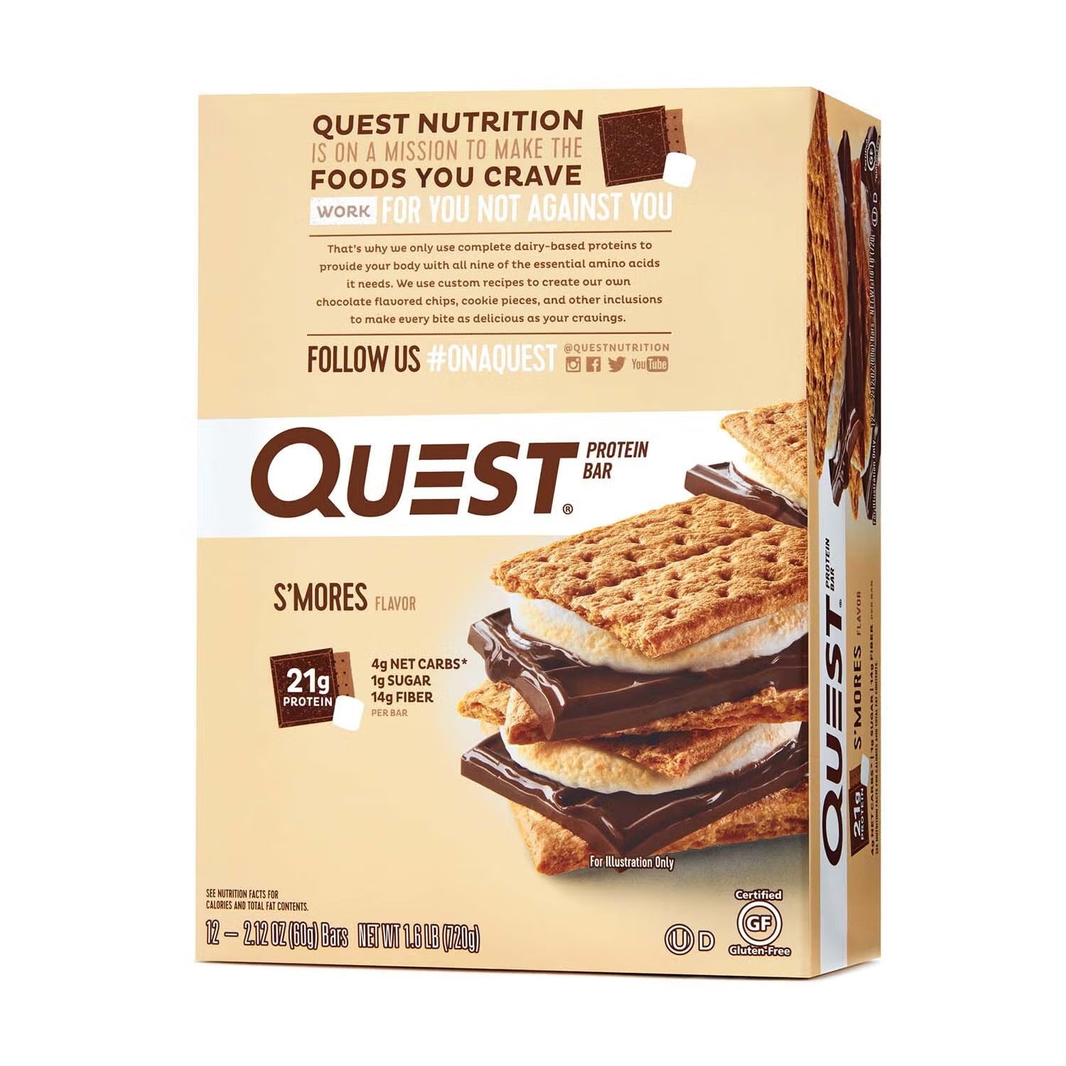 Quest Bar - S'Mores (12 Bars) Quest Bar - S'Mores (12 Bars)
