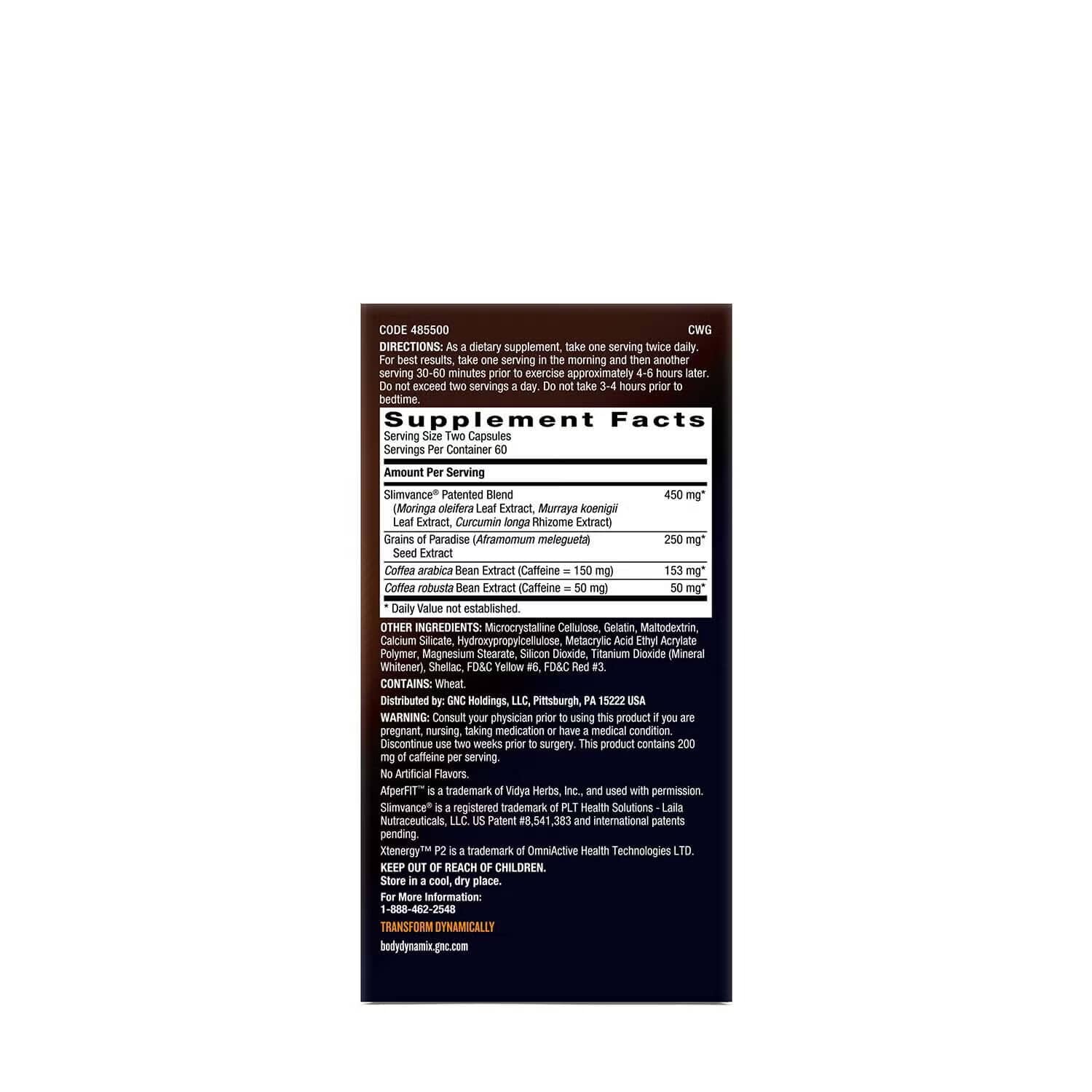 Slimvance® XP Metabolism Igniter* - 120 Capsules (60 Servings) Slimvance® XP Metabolism Igniter* - 120 Capsules (60 Servings)