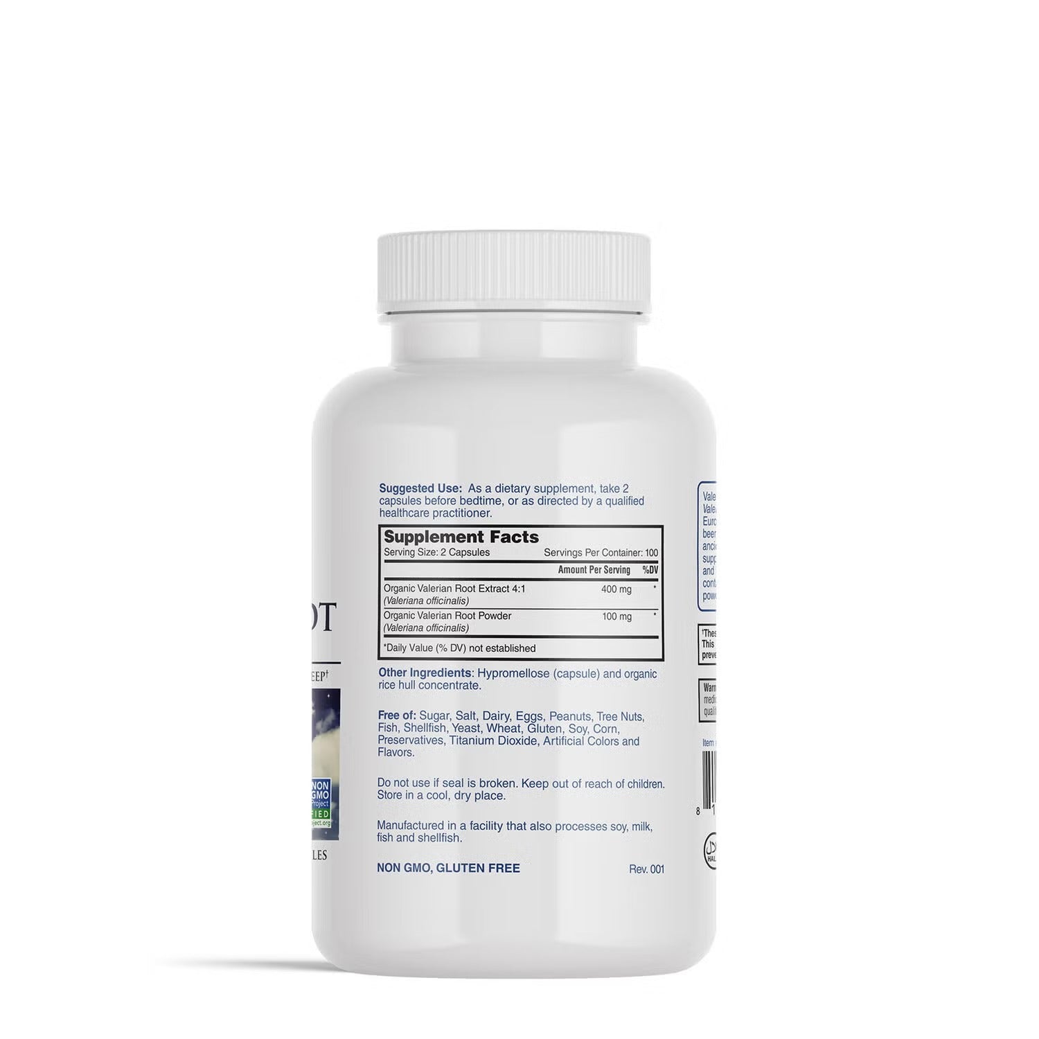 Valerian Root 500mg - 200 Vegetarian Capsules (100 Servings) Valerian Root 500mg - 200 Vegetarian Capsules (100 Servings)
