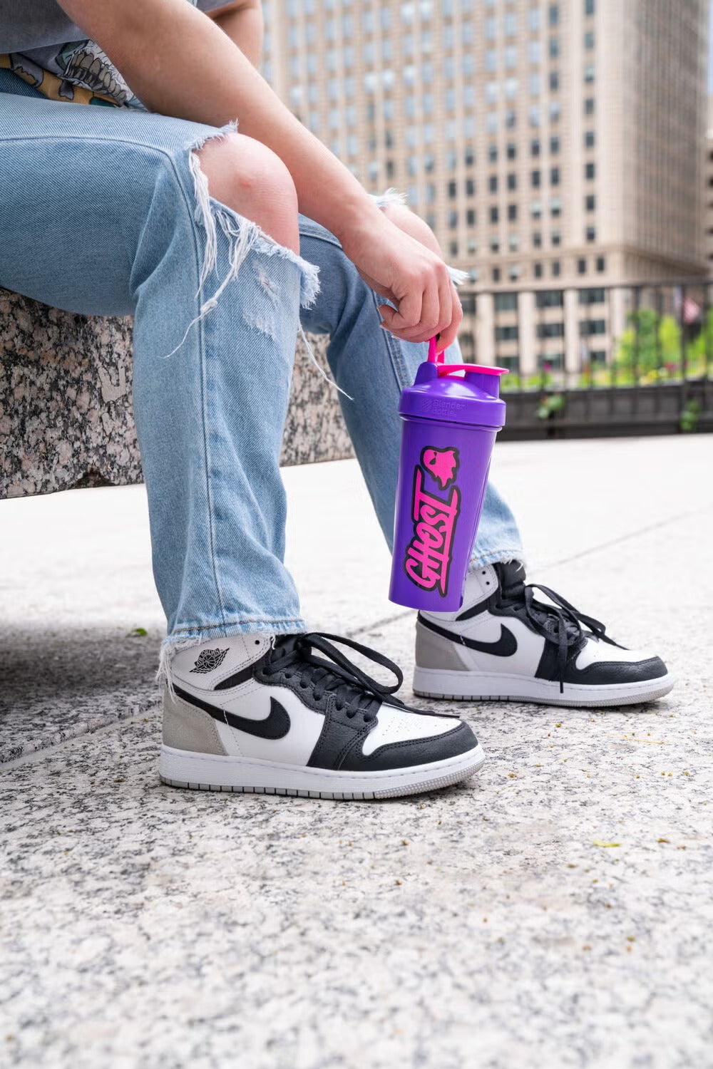 Logo Shaker Cup - Purple Pink Galaxy Shaker - 28 oz Logo Shaker Cup - Purple Pink Galaxy Shaker - 28 oz