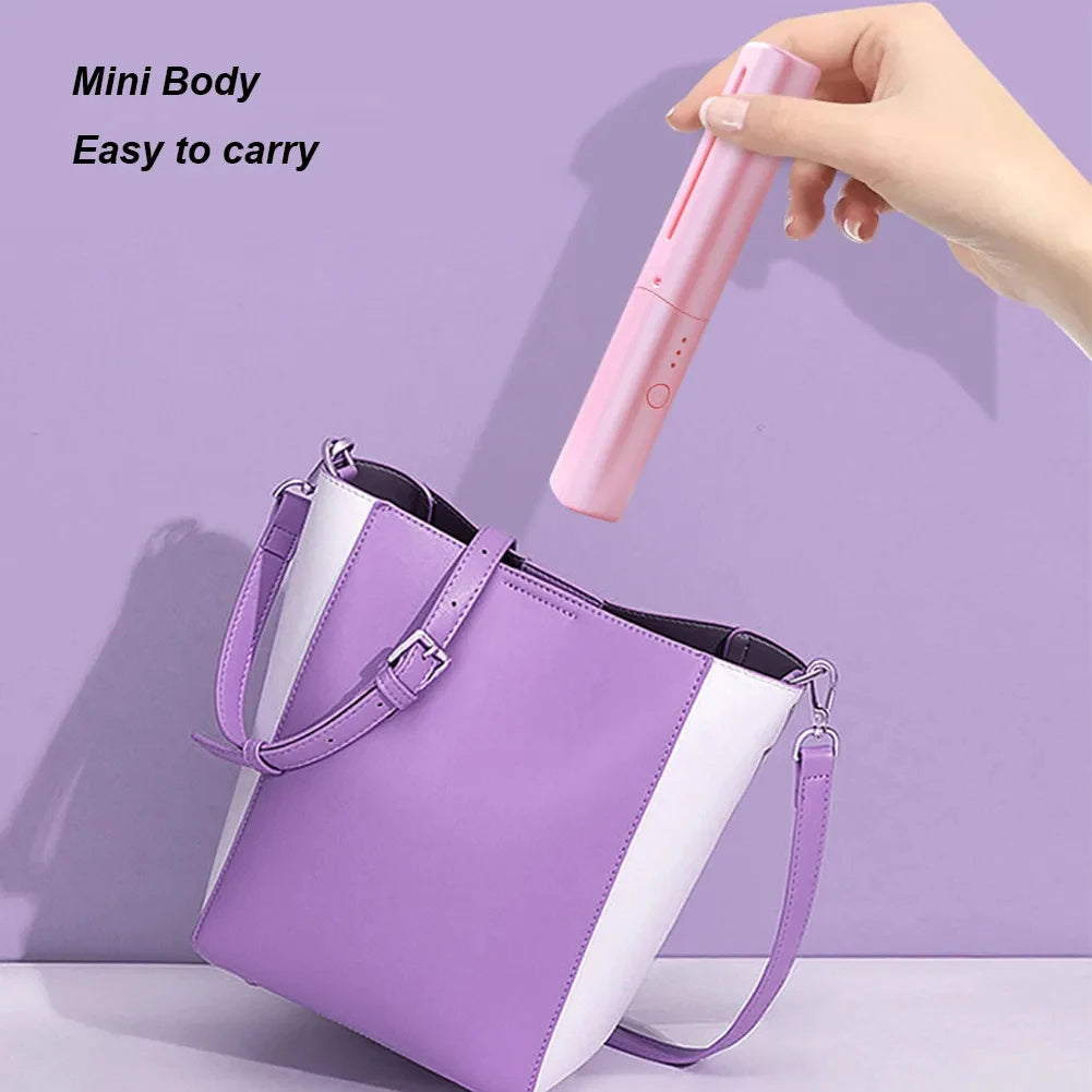 Professional Wireless Hair Straightener Curler Comb Fast Heating Negative Ion Straightening Curling Brush Hair Styling Tools Professional Wireless Hair Straightener Curler Comb Fast Heating Negative Ion Straightening Curling Brush Hair Styling Tools