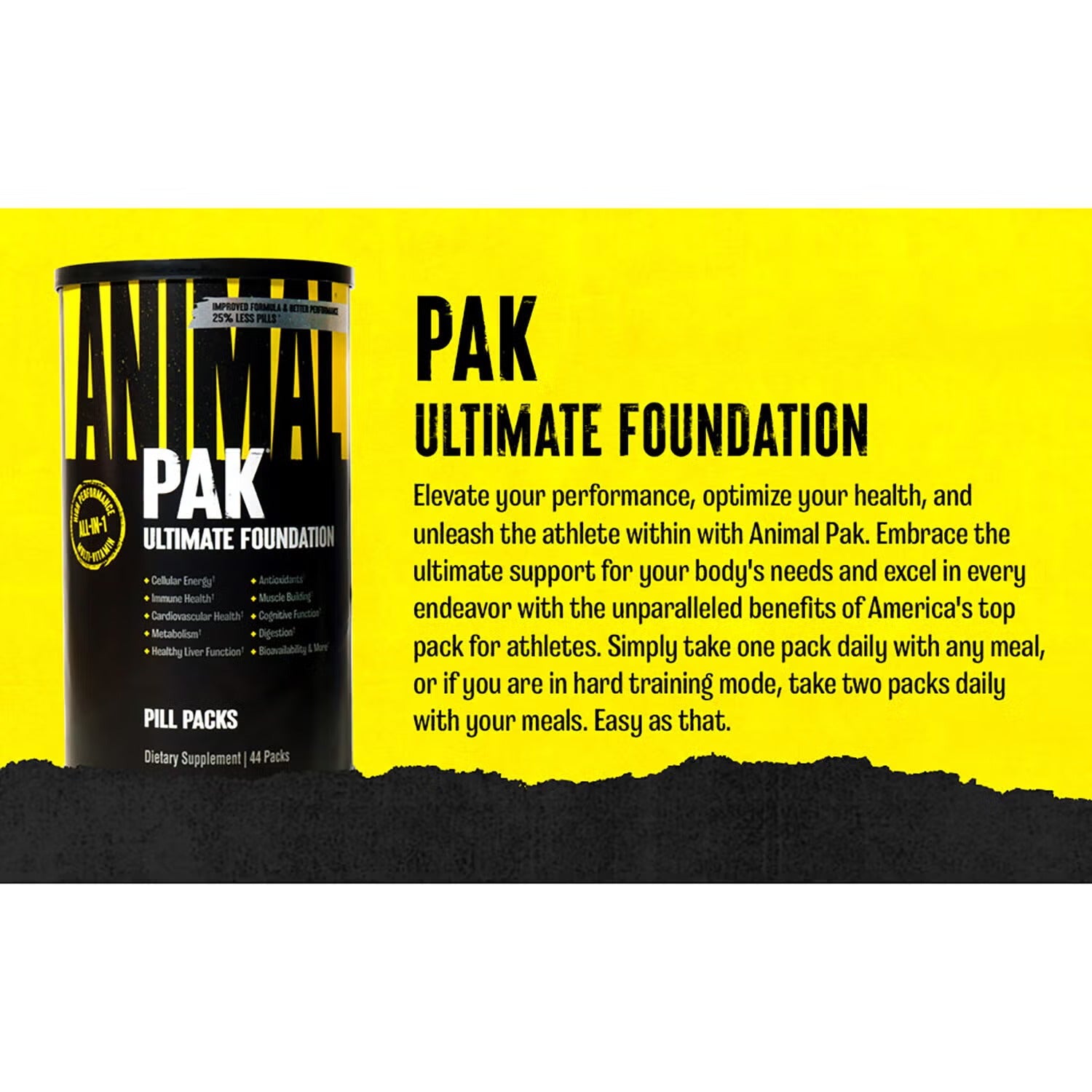 Animal Pak Ultimate Foundation Pill Packs - 44 Packs (22 Servings) Animal Pak Ultimate Foundation Pill Packs - 44 Packs (22 Servings)