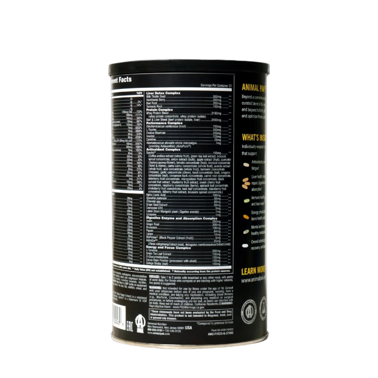 Animal Pak Ultimate Foundation Pill Packs - 44 Packs (22 Servings) Animal Pak Ultimate Foundation Pill Packs - 44 Packs (22 Servings)
