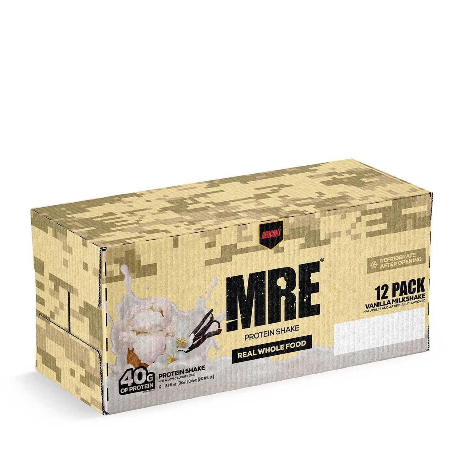 MRE® Protein Shake RTD - Vanilla Milkshake - 16.9oz. (12 Bottles) MRE® Protein Shake RTD - Vanilla Milkshake - 16.9oz. (12 Bottles)