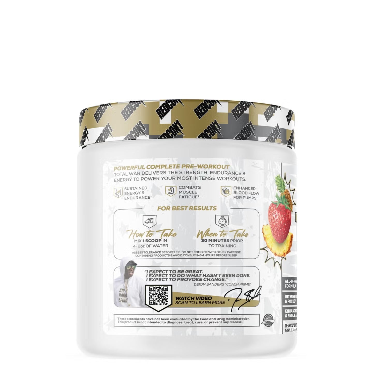 Total War® Pre-Workout x Deion Sanders - Prime Time Punch (30 Servings) Total War® Pre-Workout x Deion Sanders - Prime Time Punch (30 Servings)