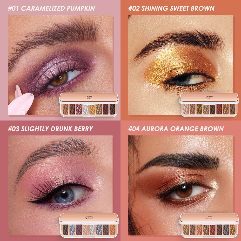 8-color Eyeshadow Palette High-gloss Trimming Blush Modification Mousse Texture Matte Earth Color 8-color Eyeshadow Palette High-gloss Trimming Blush Modification Mousse Texture Matte Earth Color