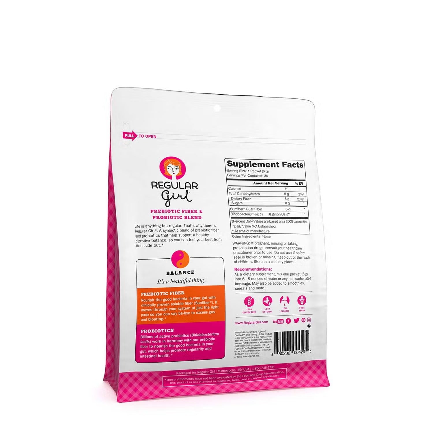 Prebiotic Fiber and Probiotic Supplement - Unflavored - 6.35 oz. (30 Servings) Prebiotic Fiber and Probiotic Supplement - Unflavored - 6.35 oz. (30 Servings)