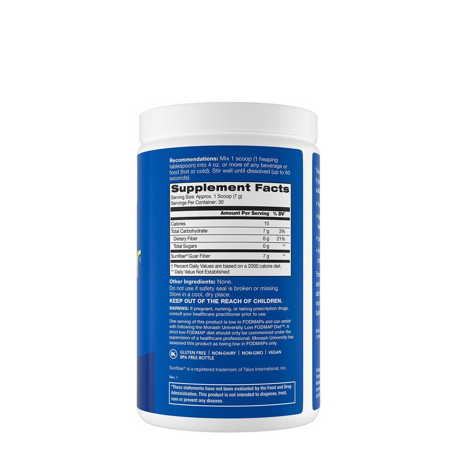 SunFiber® - 0.46 lb. (30 Servings) SunFiber® - 0.46 lb. (30 Servings)