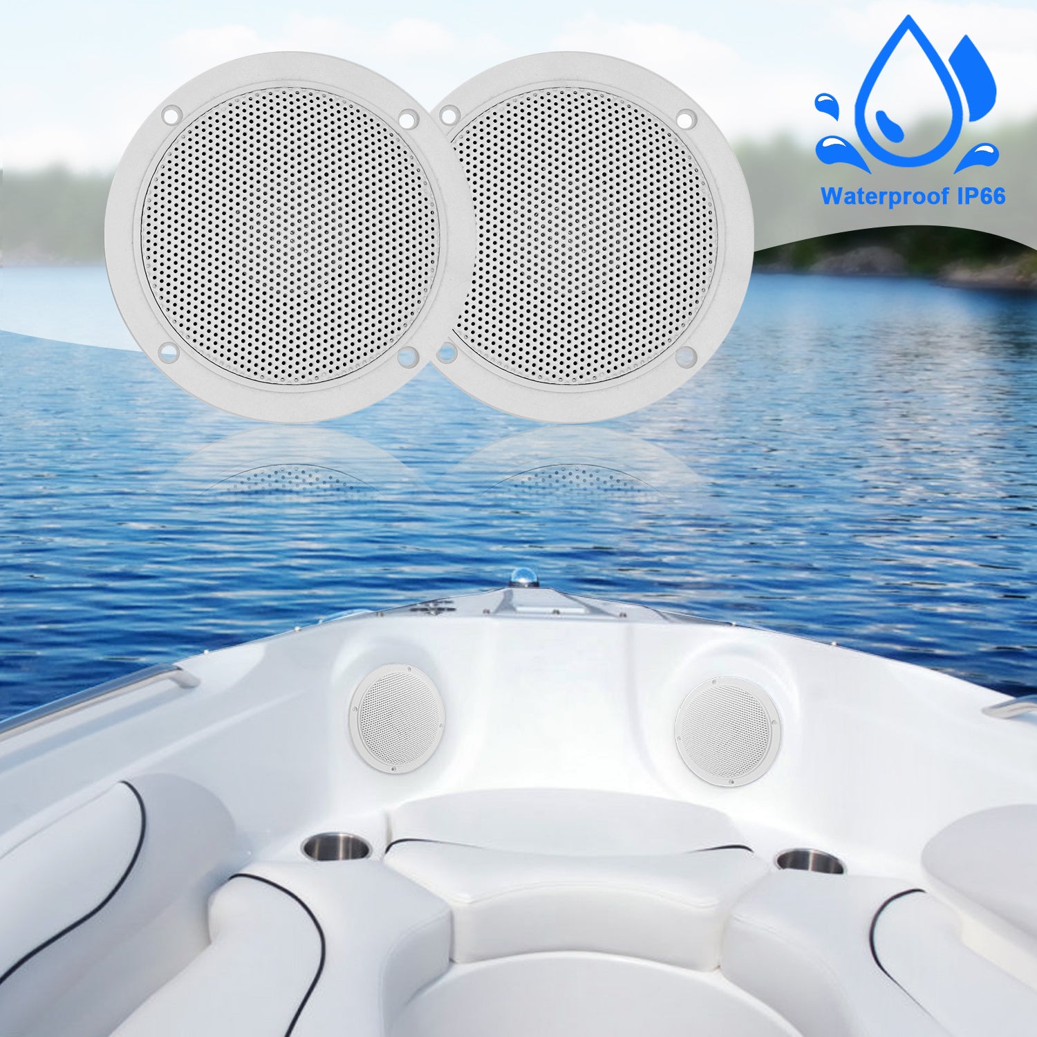 120 Watts 4 Inch Waterproof Marine Speakers Sound System Boat Speake For Outdoor Golf Cart SPA UTV ATV Motorcycle Music Speaker 120 Watts 4 Inch Waterproof Marine Speakers Sound System Boat Speake For Outdoor Golf Cart SPA UTV ATV Motorcycle Music Speaker