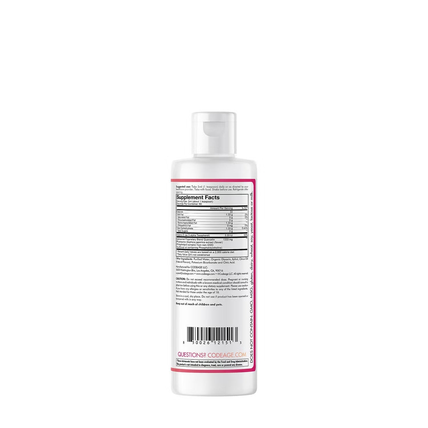 Nanofood Liposomal Quercetin Phytosome & Vitamin E Liquid - 14 oz. (90 Servings) Nanofood Liposomal Quercetin Phytosome & Vitamin E Liquid - 14 oz. (90 Servings)