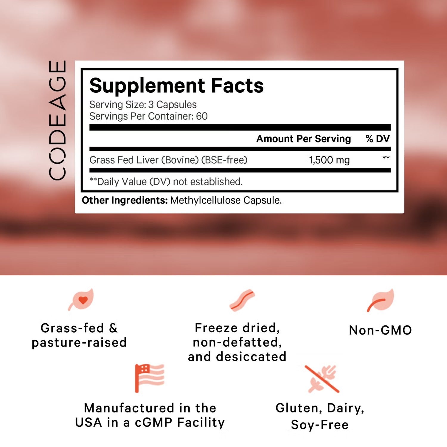 Grass-Fed Beef Liver - 180 Capsules (60 Servings) Grass-Fed Beef Liver - 180 Capsules (60 Servings)
