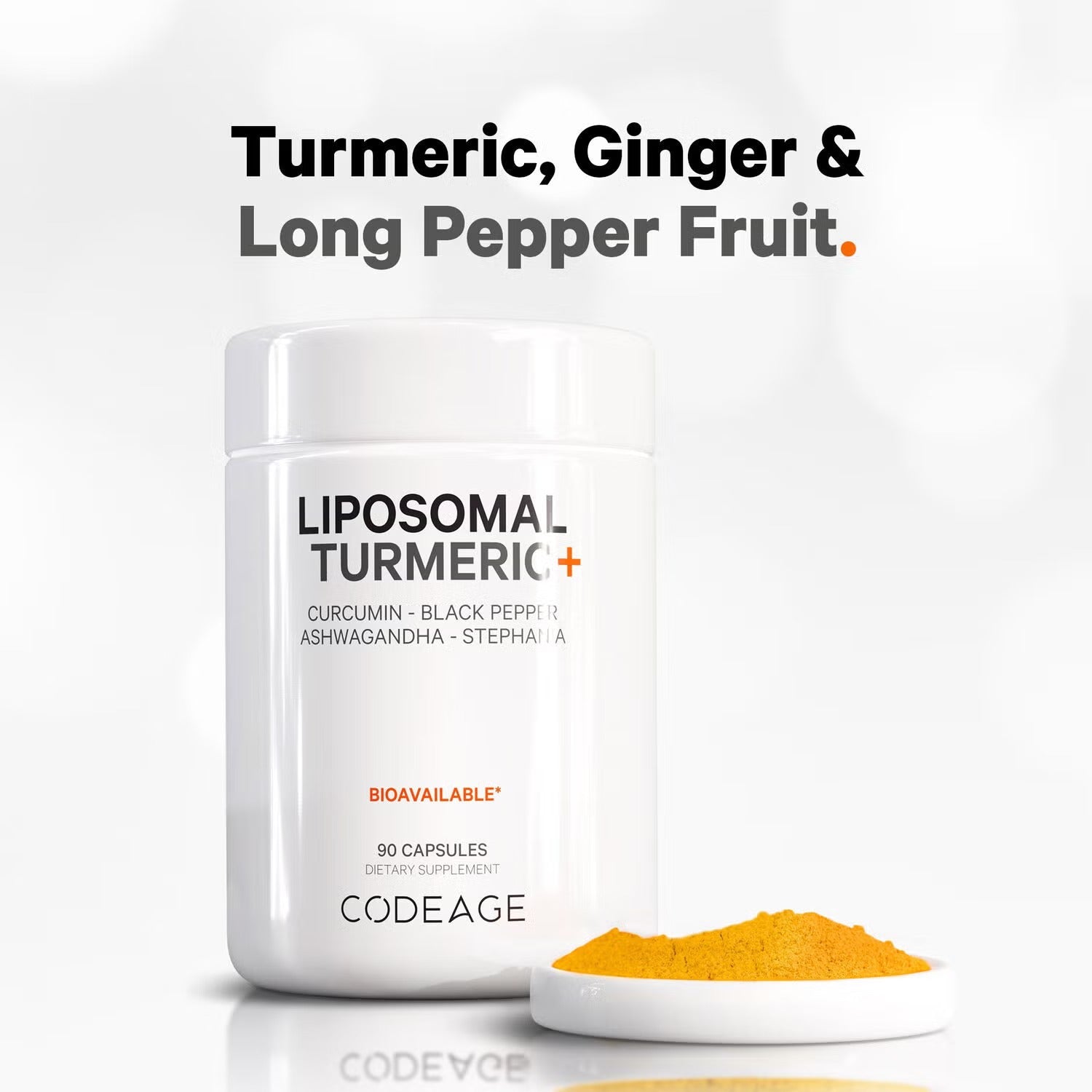 Liposomal Fermented Turmeric + Black Pepper - Curcumin & Ginger - 90 Capsules (30 Servings) Liposomal Fermented Turmeric + Black Pepper - Curcumin & Ginger - 90 Capsules (30 Servings)