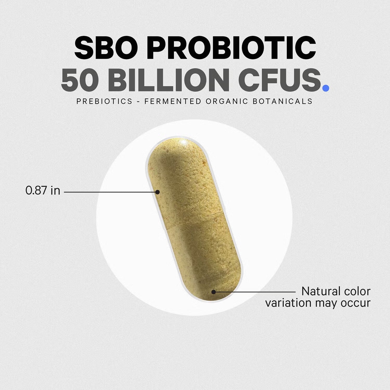 SBO Probiotic+ 50 Billion CFU & Prebiotics - Vegan Digestion Supplement - 90 Capsules (45 Servings) SBO Probiotic+ 50 Billion CFU & Prebiotics - Vegan Digestion Supplement - 90 Capsules (45 Servings)