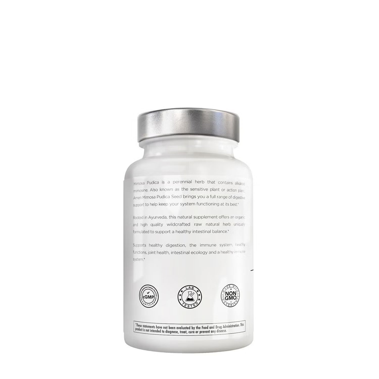 Amen Mimosa Pudica Seed 900 mg - Immune and Digestive Support - 120 Vegetable Capsules (60 Servings) Amen Mimosa Pudica Seed 900 mg - Immune and Digestive Support - 120 Vegetable Capsules (60 Servings)