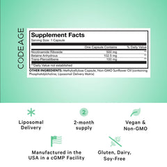 Liposomal Nicotinamide Riboside+ - 60 Capsules (60 Servings)