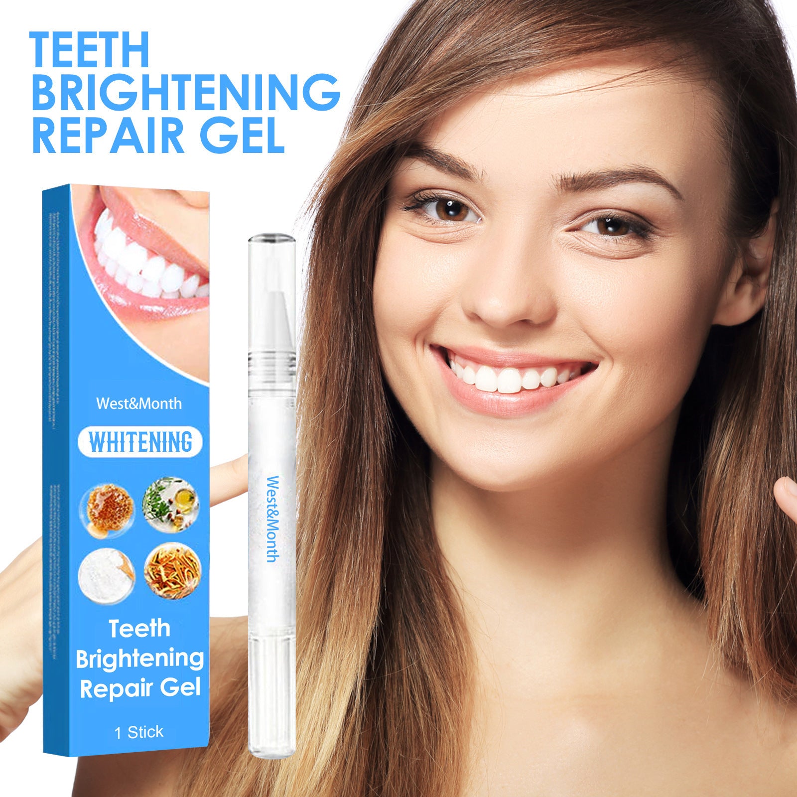 West&Month Tooth Brightening & Repair Pen Oral Care Teeth Cleaning & Brightening Pen West&Month Tooth Brightening & Repair Pen Oral Care Teeth Cleaning & Brightening Pen