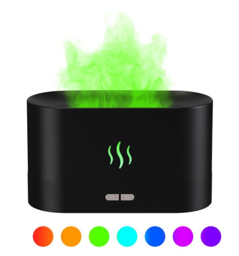 Aroma Diffuser With Flame Light Mist Humidifier Aromatherapy Diffuser With Waterless Auto-Off Protection For Spa Home Yoga Office Aroma Diffuser With Flame Light Mist Humidifier Aromatherapy Diffuser With Waterless Auto-Off Protection For Spa Home Yoga Office