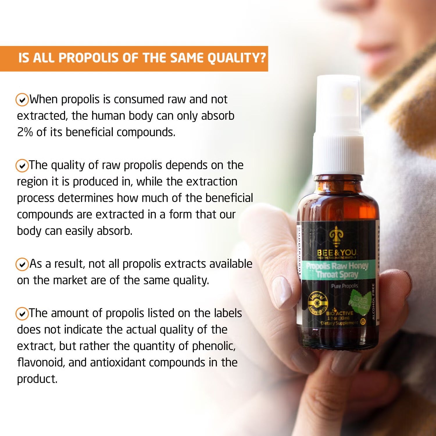 Propolis: 30% Pure Propolis Extract with Vitamin D3 & K2 - 30 ml. (30 Servings) Propolis: 30% Pure Propolis Extract with Vitamin D3 & K2 - 30 ml. (30 Servings)