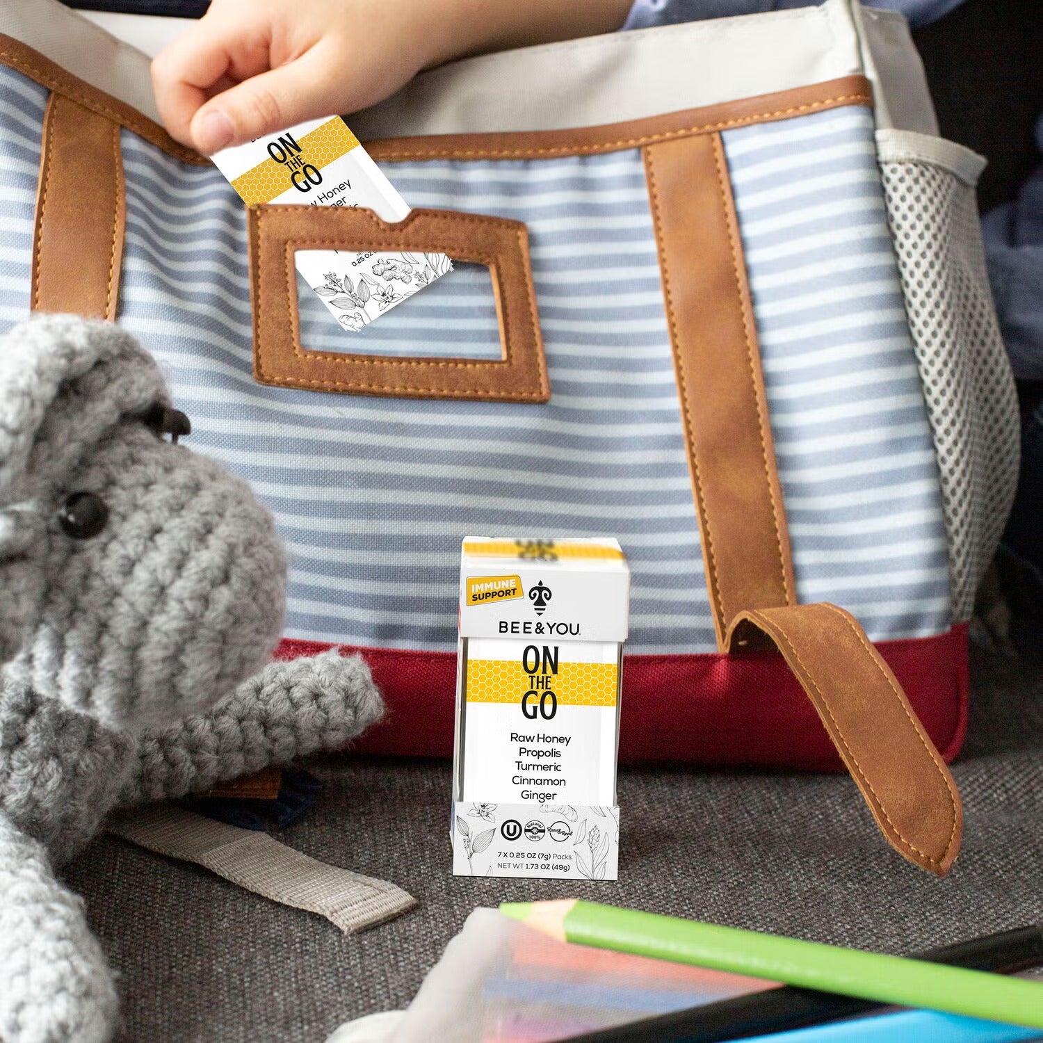 On The Go Immune Support Raw Honey Single Serve Packets - 0.25 oz. (12 Packets) On The Go Immune Support Raw Honey Single Serve Packets - 0.25 oz. (12 Packets)