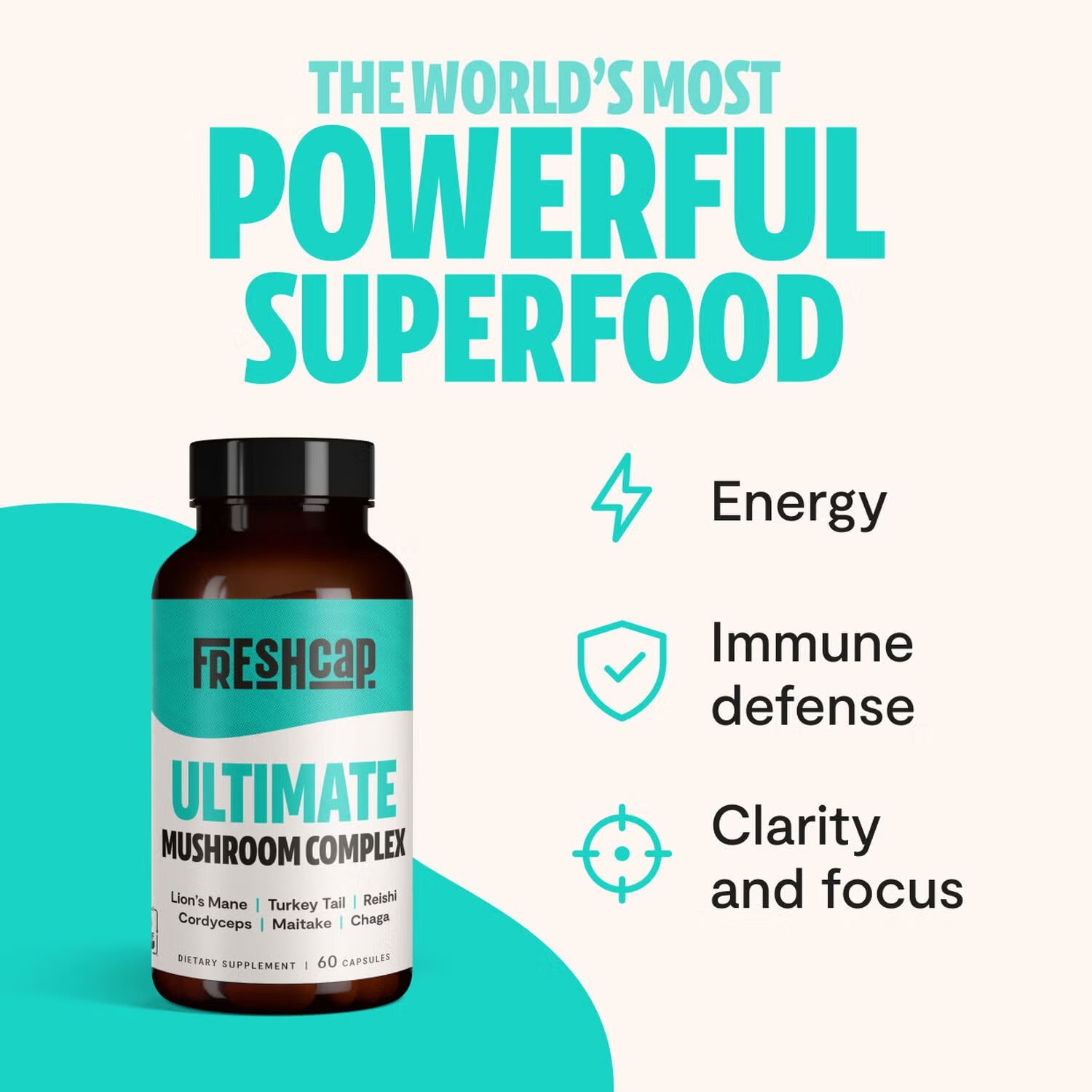 Ultimate Mushroom Complex - 60 Capsules (30 Servings) Ultimate Mushroom Complex - 60 Capsules (30 Servings)
