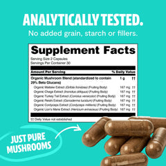 Ultimate Mushroom Complex - 60 Capsules (30 Servings)