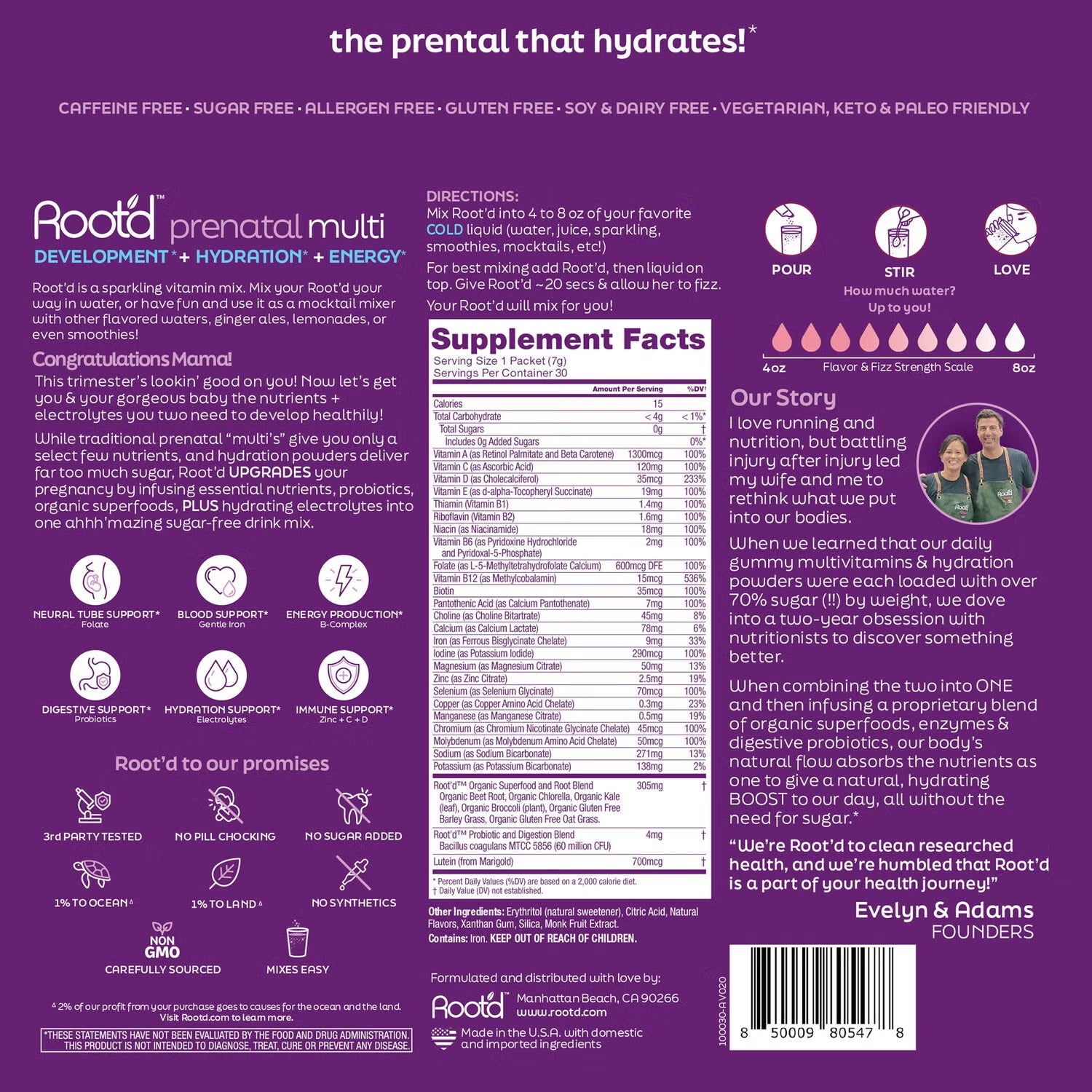 Prenatal Multi Drink Mix - Lemon Berry (30 Stick Packs) Prenatal Multi Drink Mix - Lemon Berry (30 Stick Packs)