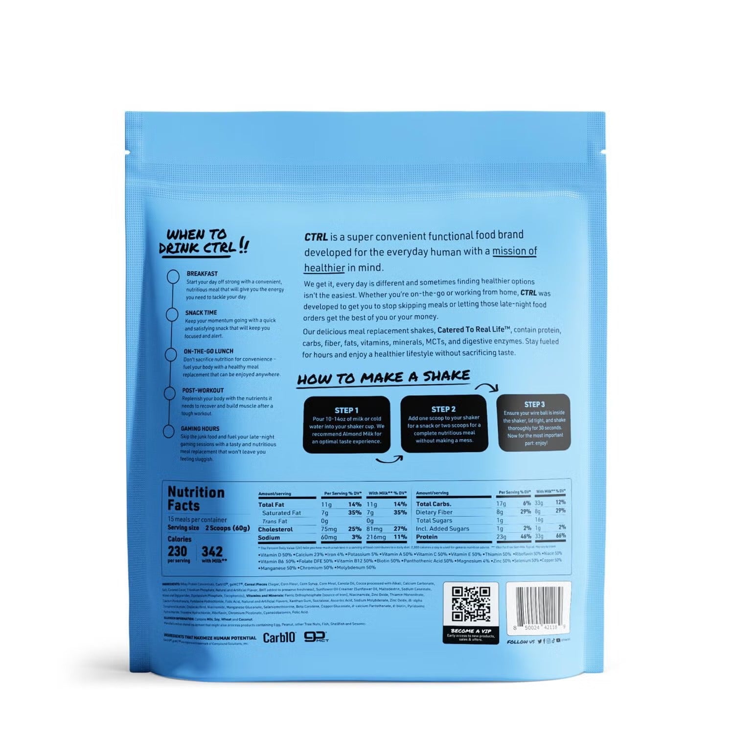 Meal Replacement Shake - Cookies N'Cream (15 Servings) Meal Replacement Shake - Cookies N'Cream (15 Servings)