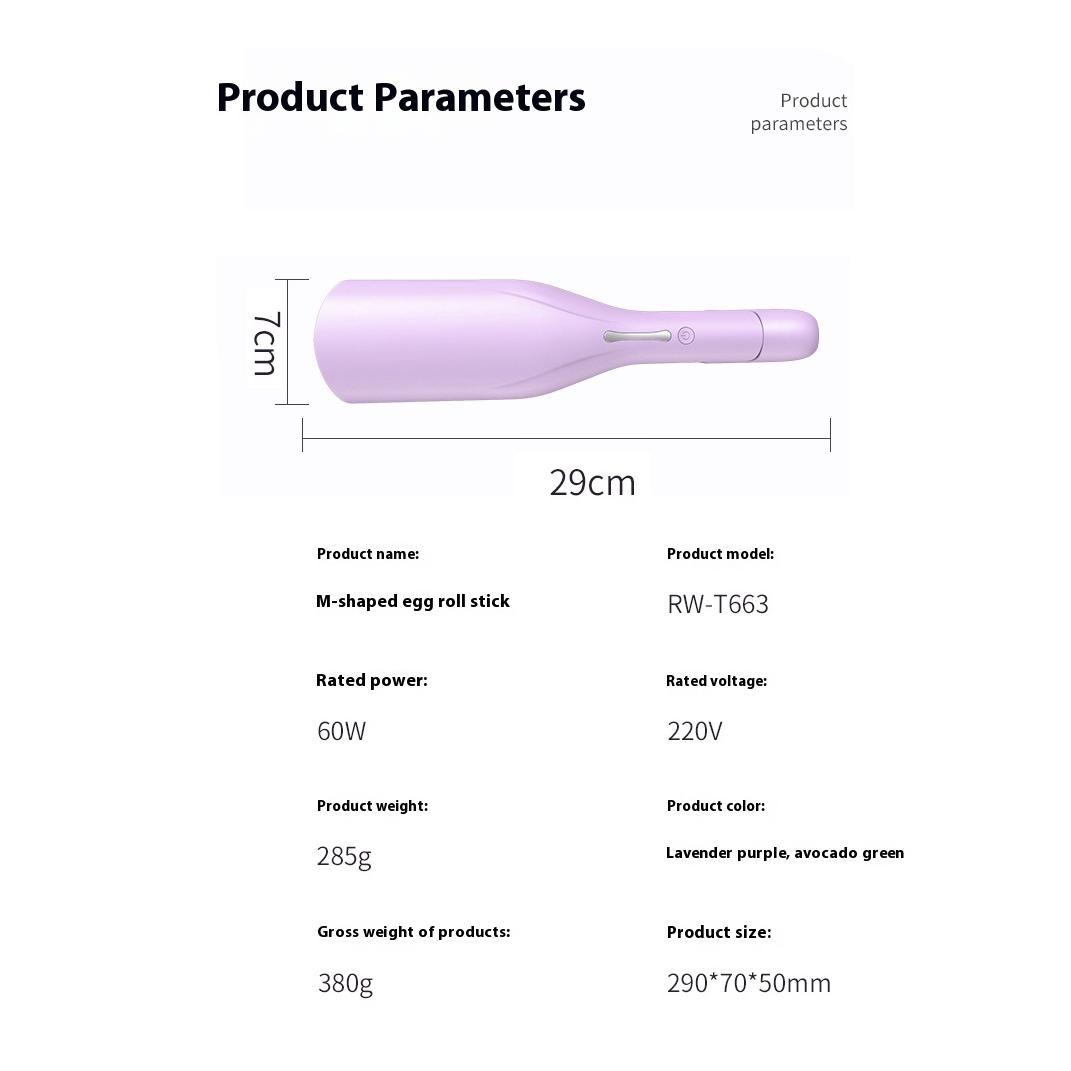 Romantic French Egg Curling Iron, Egg-Roll Hairstyle Water Ripple V-Shaped, Fast Heating, Adjustable Temperature, Hair Curler Crimper Styling Tools & Appliances With Multifunctions Romantic French Egg Curling Iron, Egg-Roll Hairstyle Water Ripple V-Shaped, Fast Heating, Adjustable Temperature, Hair Curler Crimper Styling Tools & Appliances With Multifunctions